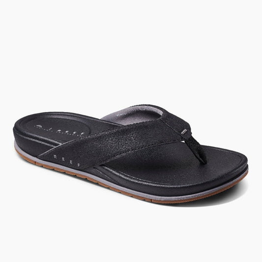 Reef Cushion Bonzer Comfort Sandals - Black Gum Mens Footwear