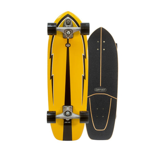 Carver Thunder C7 Raw Trucks Complete 30.75" Skateboard Longboard Skateboard