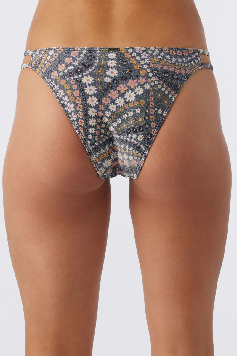 Oneill Meadowmist Cardiff Bikini Bottom - Slate womens swimwear