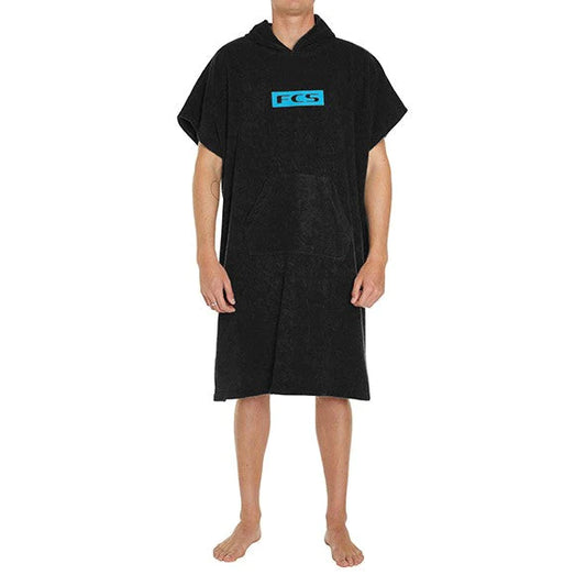 FCS changing towel poncho - Black Wetsuit