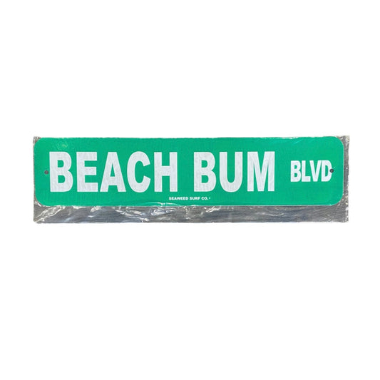 Beach Bum Blvd. Metal Street Sign Sign