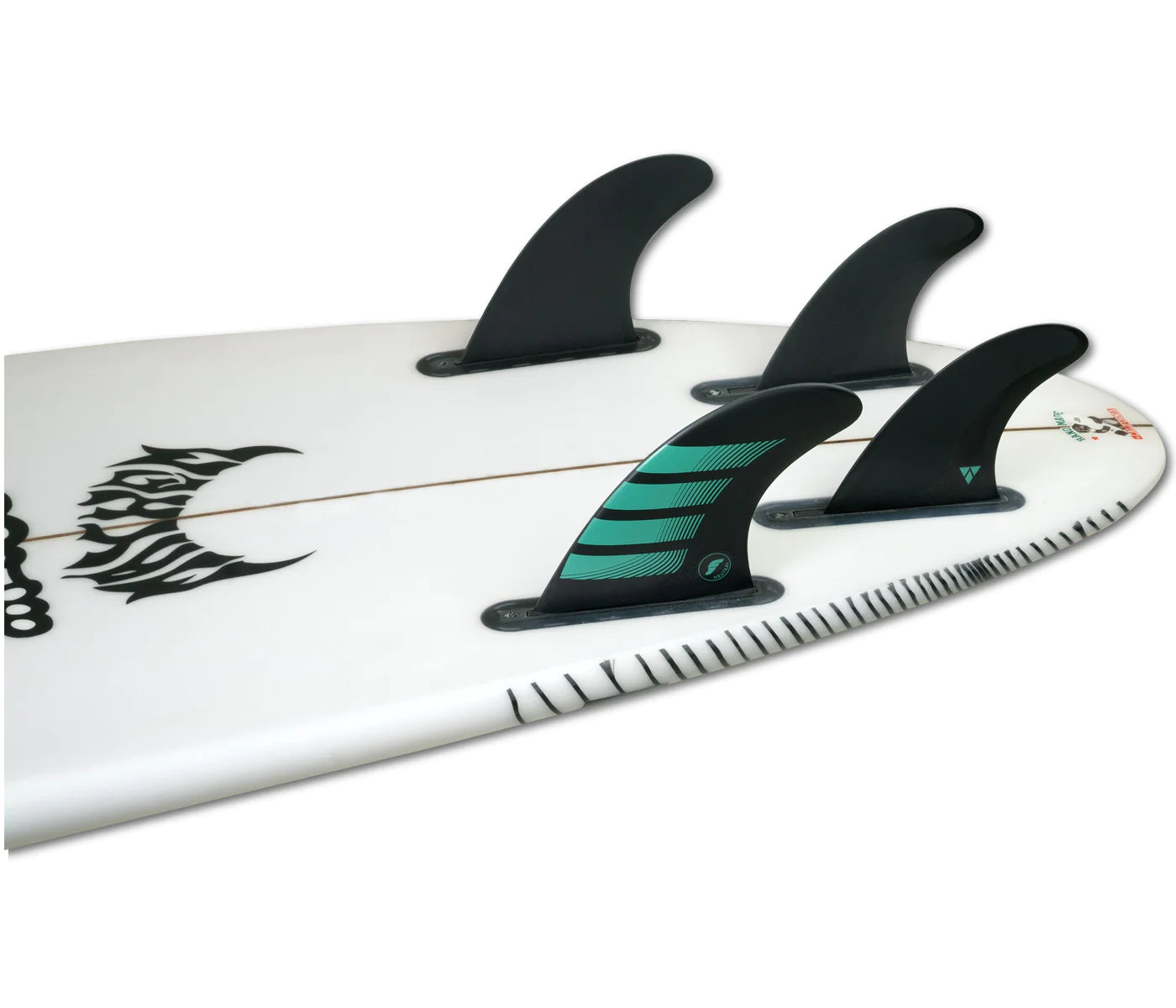 Futures Fins F6 Alpha Series Medium Carbon Teal 5 Fin Fins