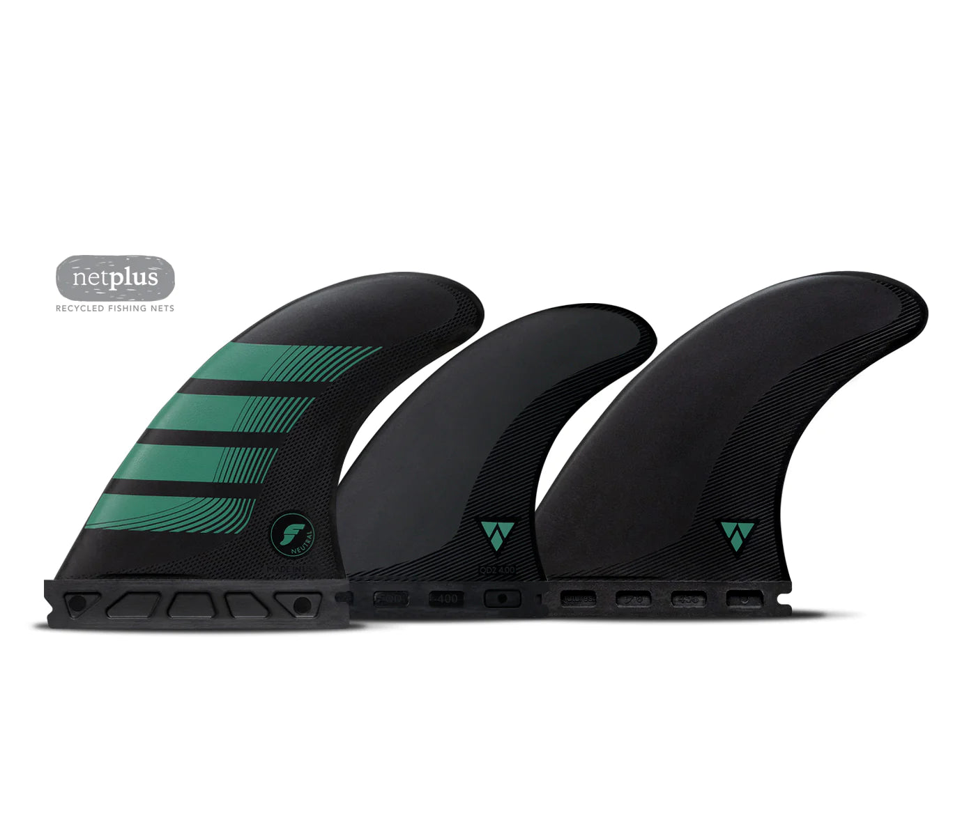 Futures Fins F6 Alpha Series Medium Carbon Teal 5 Fin Fins