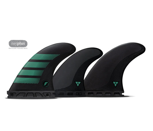 Futures Fins F6 Alpha Series Medium Carbon Teal 5 Fin Fins
