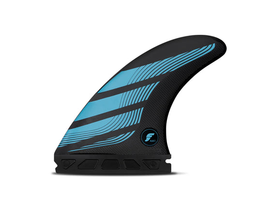 Futures AM1 Alpha Thruster Fins Medium - Blue/ Cyan