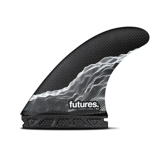 Futures R6 Vapor Core Thruster Medium- Carbon White Fins