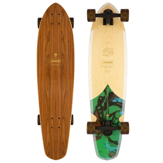 Arbor Mission Groundswell 35" Skateboard - Wood Longboard Skateboard