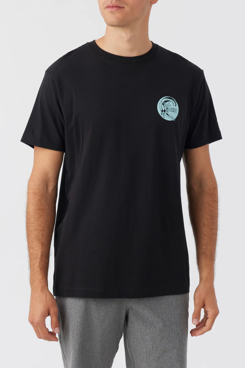 O'Neill Circle Surfer Men's Tee - Black Mens T Shirt