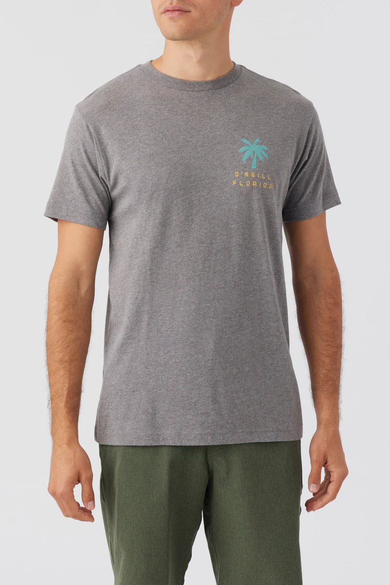 O'Neill Bigmouth Florida Men's Tee - Heather Grey Mens T Shirt