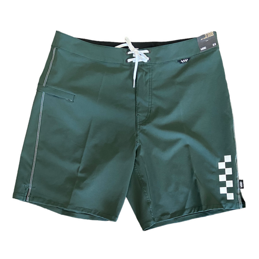 Vans The Daily Solid Boardshorts - Forest Green Checker Mens Boardshorts