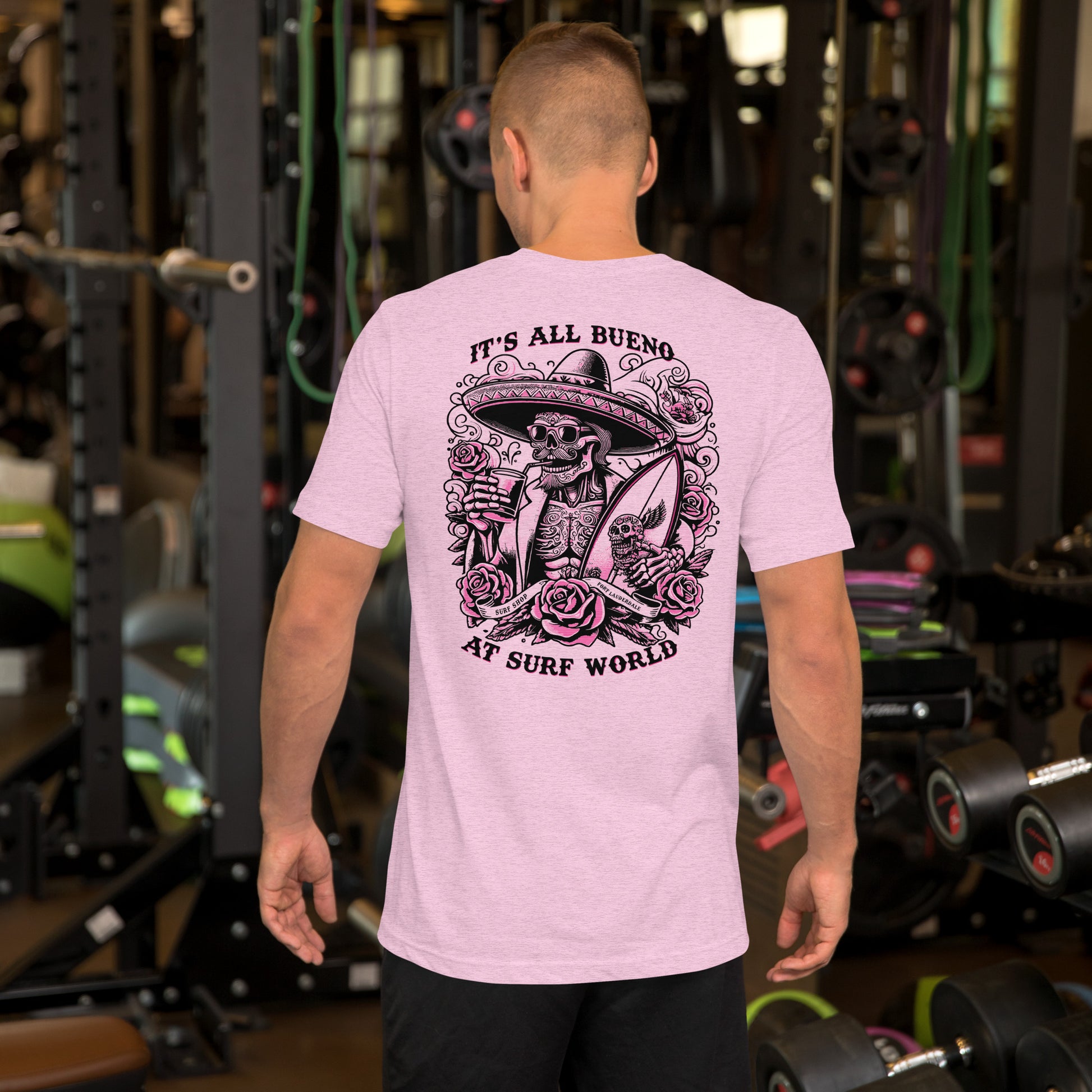 It's All Bueno at Surf World Tee Unisex t-shirt Mens T Shirt Heather Prism Lilac