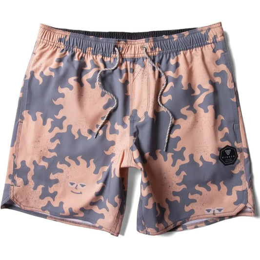 Vissla Eco-lastic 16.5" Sunburnt Shred Heads BoardShorts- GRA Mens Boardshorts