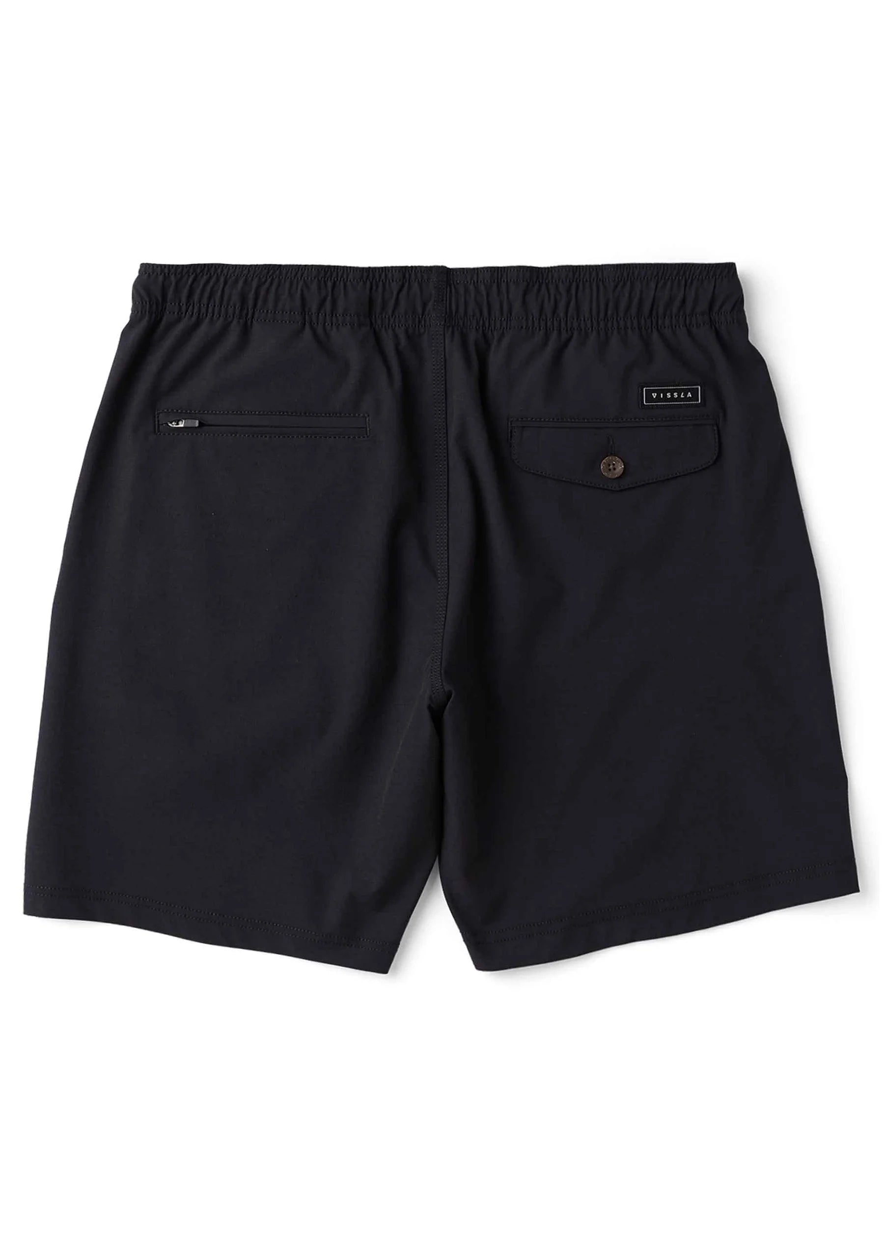 Vissla Hemp No See Em's ECO Elastic Shorts 18" - Black Mens Shorts
