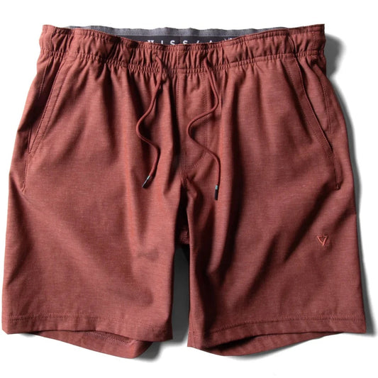 Vissla Hemp No See Em's ECO Elastic Shorts 18.5" - Barn Red Mens Shorts