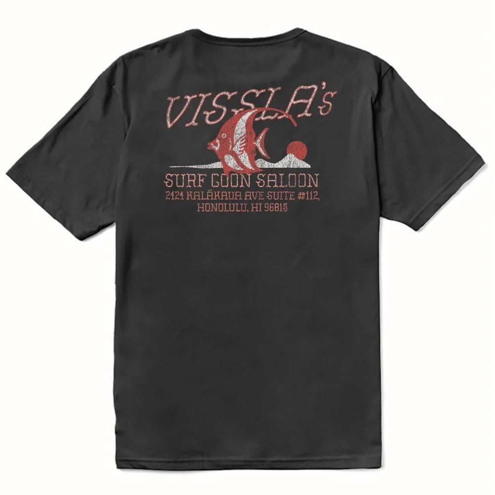 Vissla Surf Goon Saloon SS Organic Tee - Phantom Blk