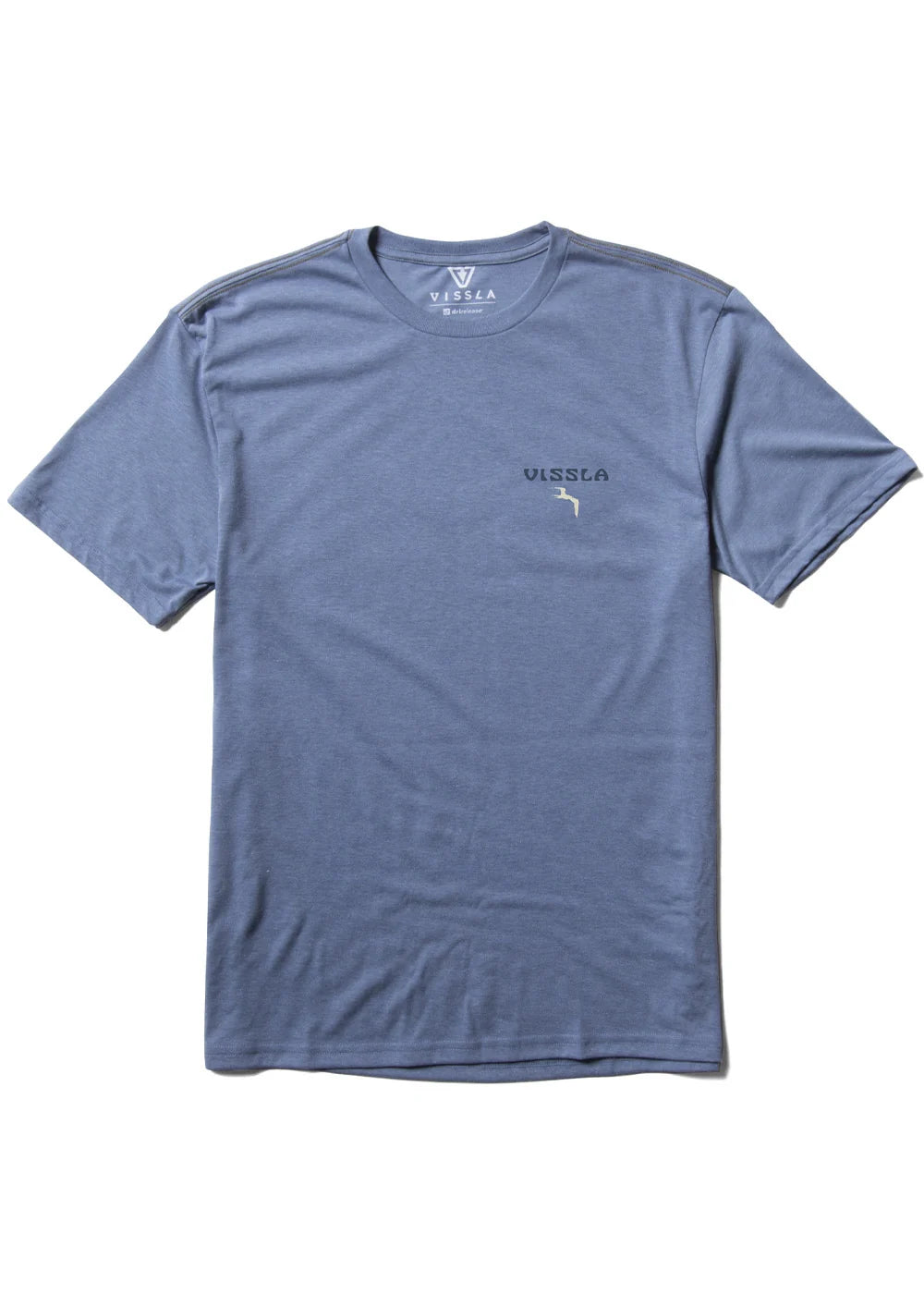 Vissla Tres Palmas COMP LITE ECO PERFORMANCE TEE - Heather Blue Mens T Shirt