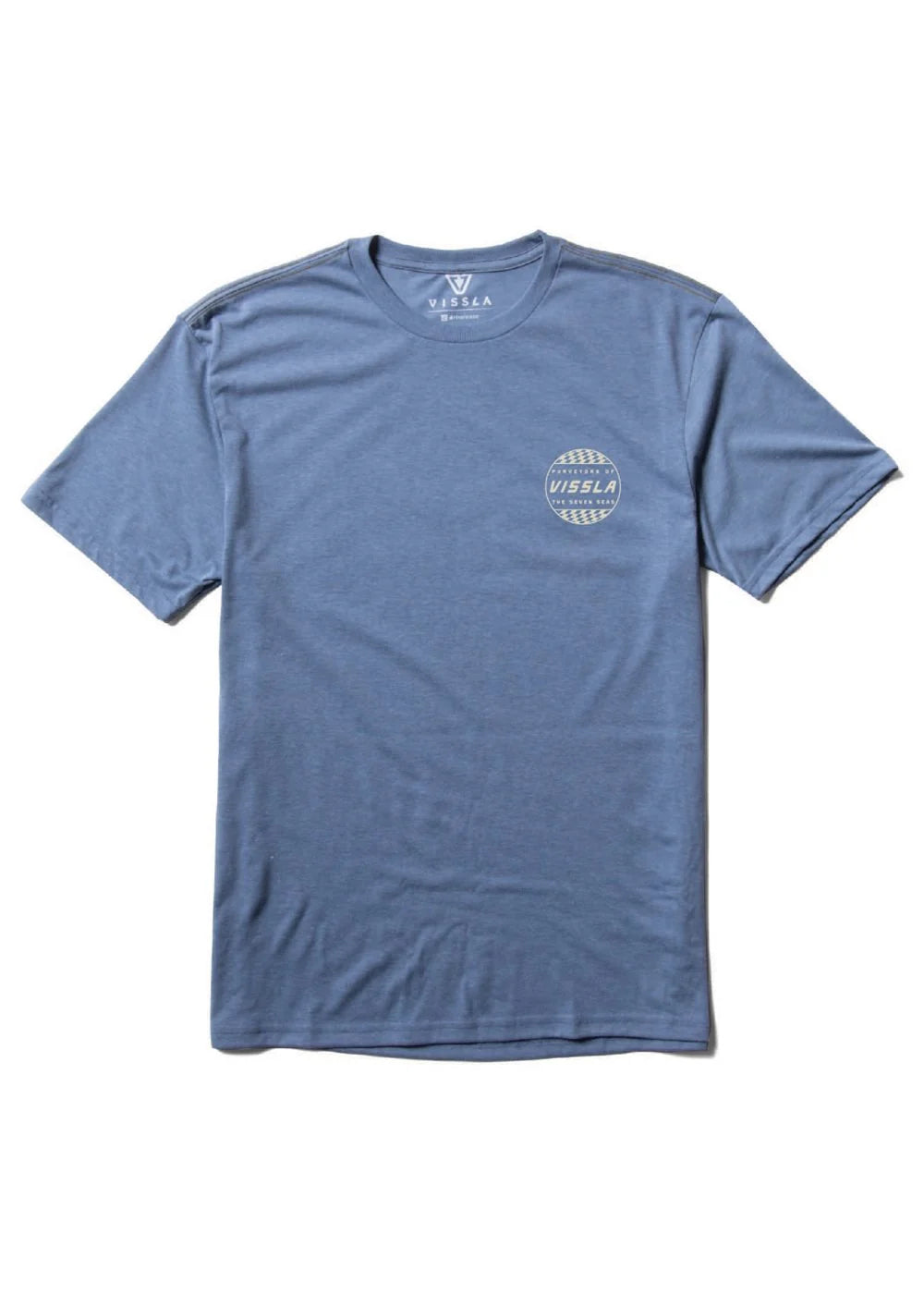 Vissla Rough Hands COMP LITE ECO PERFORMANCE TEE - Blue Heather Mens T Shirt