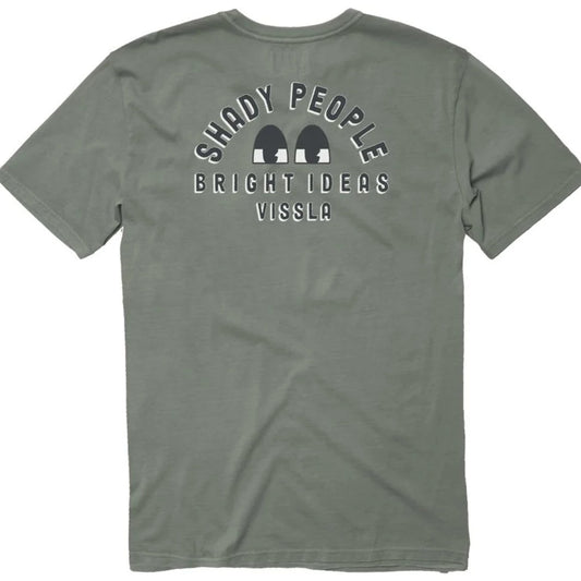 Vissla Bright Eyes Mens Pocket T Shirt - Army Mens T Shirt