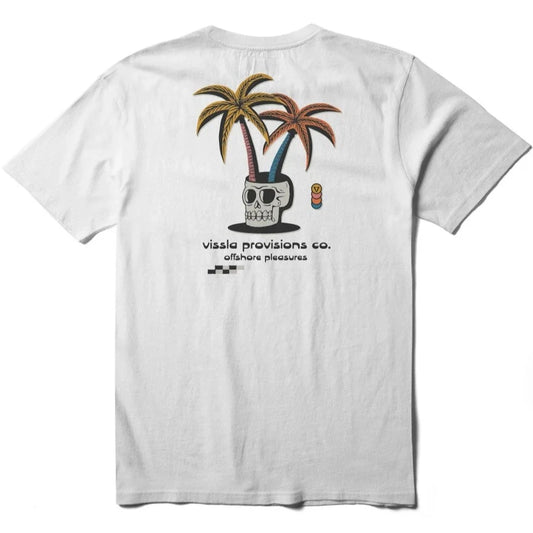 Vissla Calypso SS Pocket Tee - White Mens T Shirt