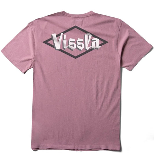 Vissla Carved Mens Pocket T Shirt - Dusty Rose