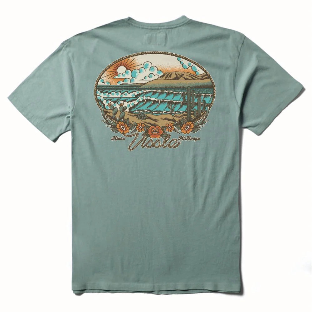 Vissla Baja West SS Premium Pocket Tee - Sage Green