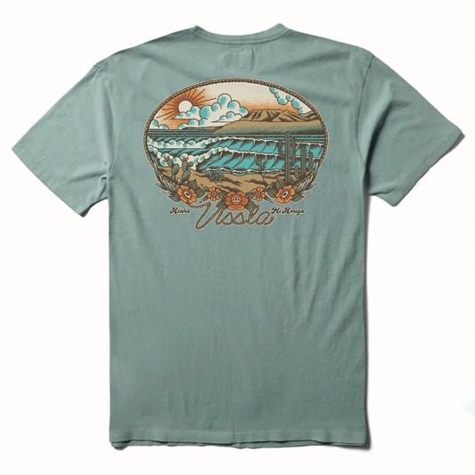 Vissla Baja West SS Premium Pocket Tee - Sage Green