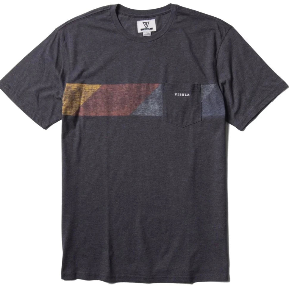 Vissla Mojo Mens Pocket T Shirt - Graphite Mens T Shirt