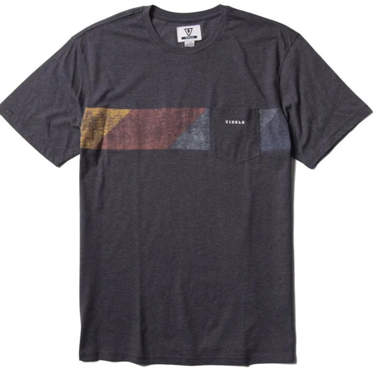 Vissla Mojo Mens Pocket T Shirt - Graphite Mens T Shirt