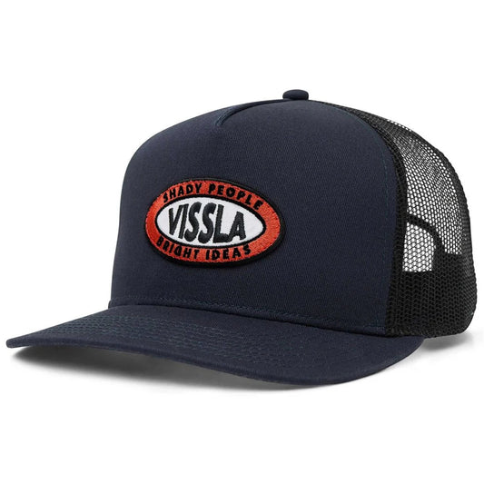 Vissla Solid Sets Shady People Trucker Hat - Navy Mens Hat