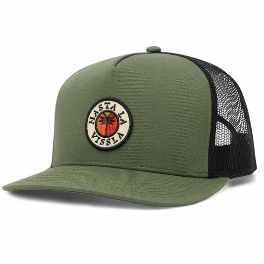 Vissla Solid Sets Palms Trucker Hat - Green Mens Hat