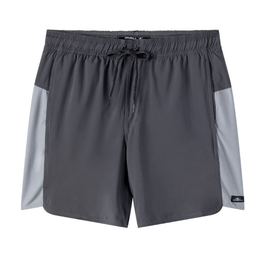 O'Neill Perform Light Tech Panel Lined Elastic Waist Shorts 17" - Gray Mens Boardshorts