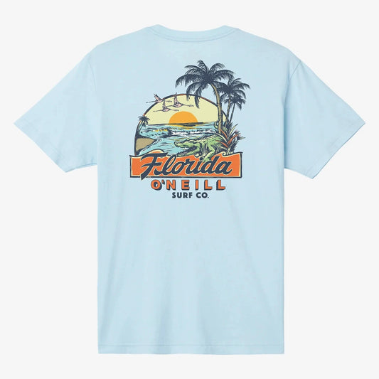 O'Neill Prehistoric Men's Tee Shirt - Sky Blue Heather Mens T Shirt