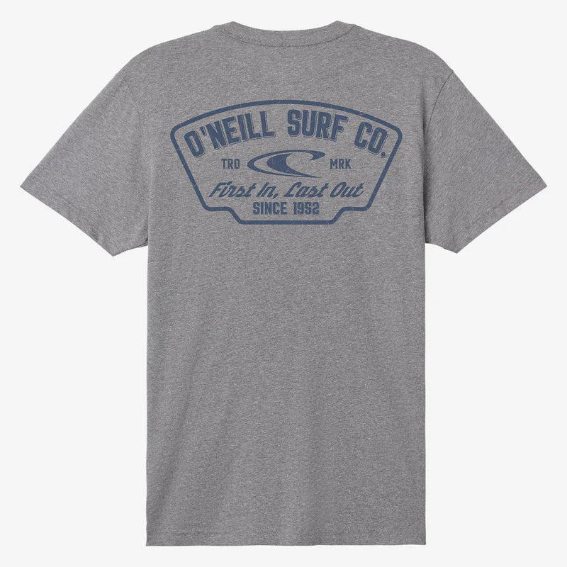 O'Neill Respect Logo Men's Tee Shirt - Heather Grey Mens T Shirt