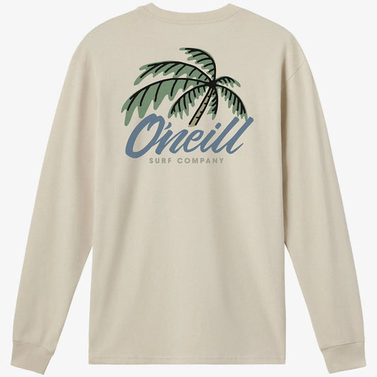O'Neill Tilt Long Palm Long Sleeve Tee - Khaki Mens Longsleeve Tee
