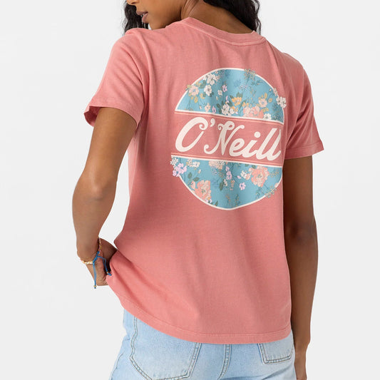 Oneill Dakota Fill Women's Tee Shirt - Pink Womens T Shirt