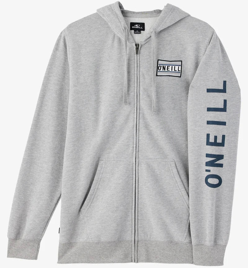 Oneill Fifty Two Zip Hoodie - Heather Grey mens hoodie