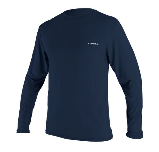 Oneill Men's BASIC SKINS 50+ L/S SUN SHIRT - Navy 5719 Rashguard Sun Protection