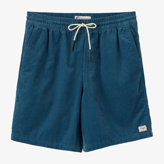 Oneill OG Originals Cord Elastic Waist 18" Shorts - Blue Fusion Mens Shorts