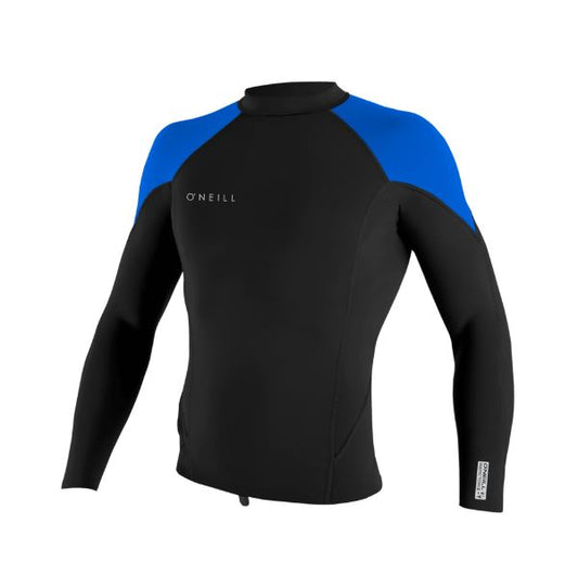 Oneill Reactor 2 - 1.5mm LS Wetsuit Jacket -Black Blue Grn Wetsuit