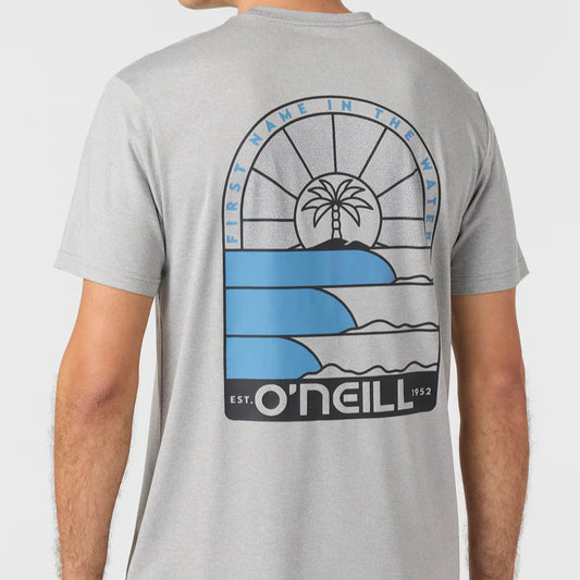 Oneill Trvlr Isle Rashguard UPF SS Tee - Heather Rashguard Sun Protection