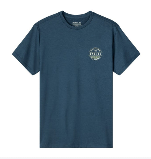 Oneill Trvlr Paradise Rashguard UPF SS Tee - Heather Navy Rashguard Sun Protection