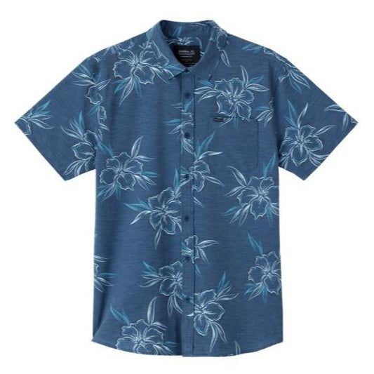 Oneill Trvlr Traverse UPF SS Button Down Shirt - Navy 2 Mens Woven Shirt