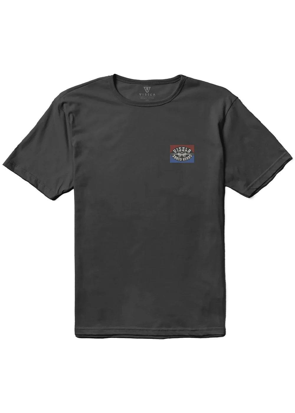 Vissla Shred Heads Premium Tee - Black Mens T Shirt