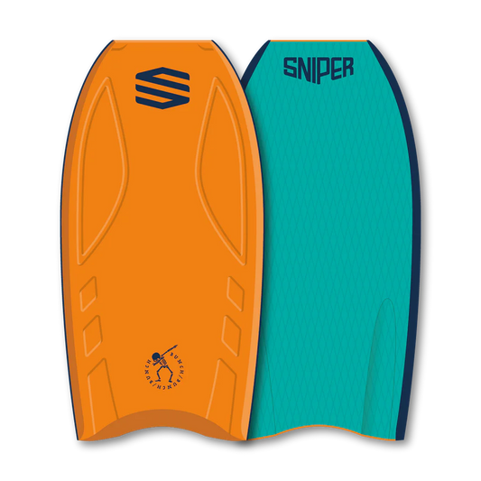 Sniper Bodyboards Bunch Carbon Stringer EPS Core 44" bodyboard 44 Orange