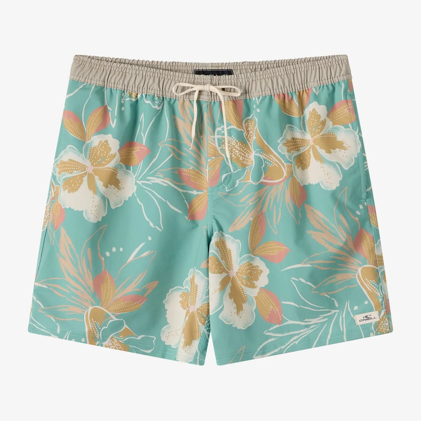 O'Neill Hermosa E Waist Lined Shorts 17" - Grn Floral Mens Boardshorts