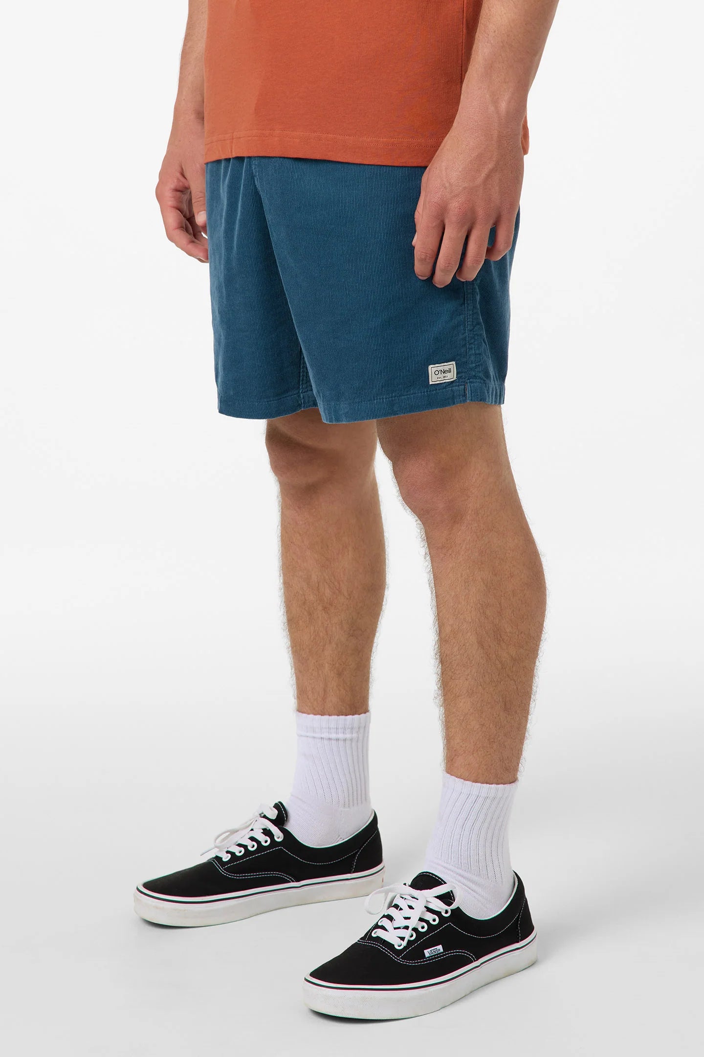 Oneill OG Originals Cord Elastic Waist 18" Shorts - Blue Fusion Mens Shorts