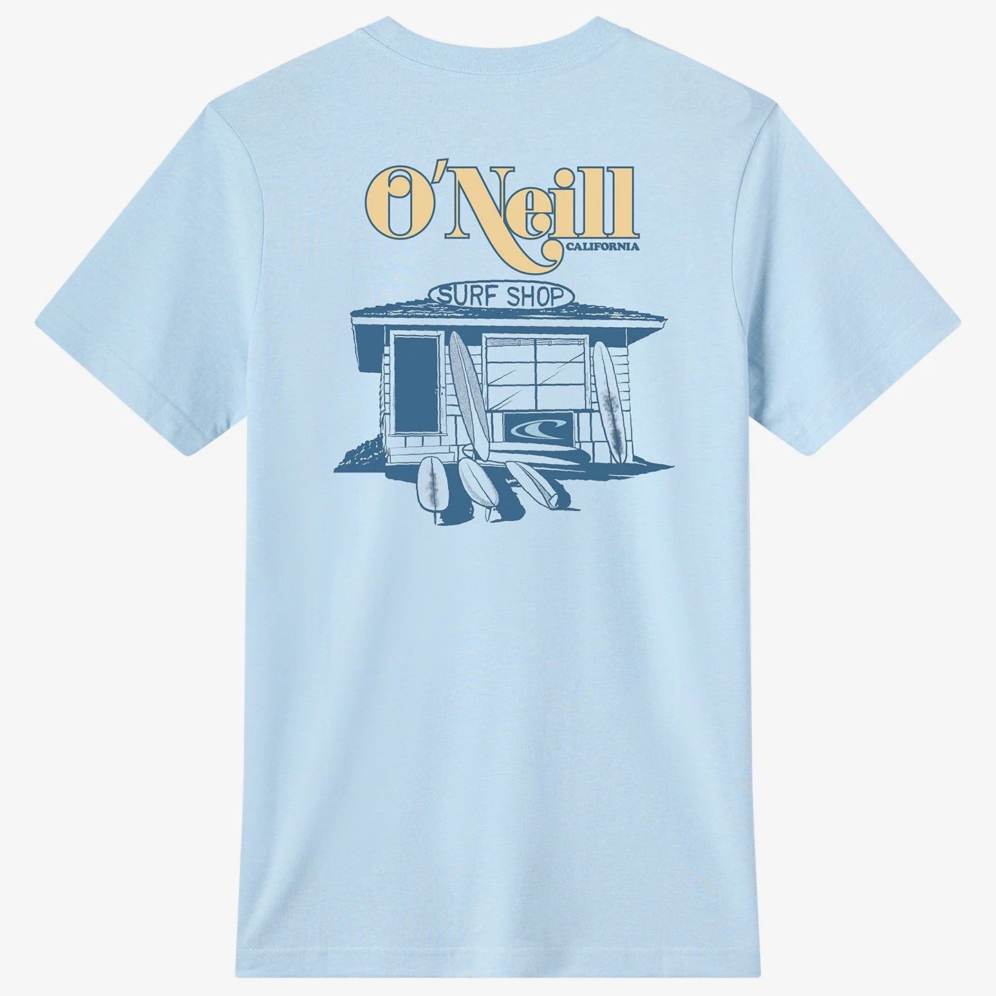 O'Neill Surf Shop Classic Men's Tee Shirt - Sky Blue Heather Mens T Shirt