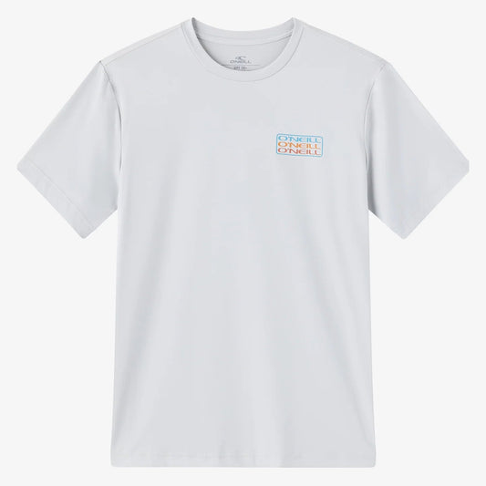 Oneill Men's Triple Stack UPF SS RASH GUARD TEE - Light Grey Rashguard Sun Protection