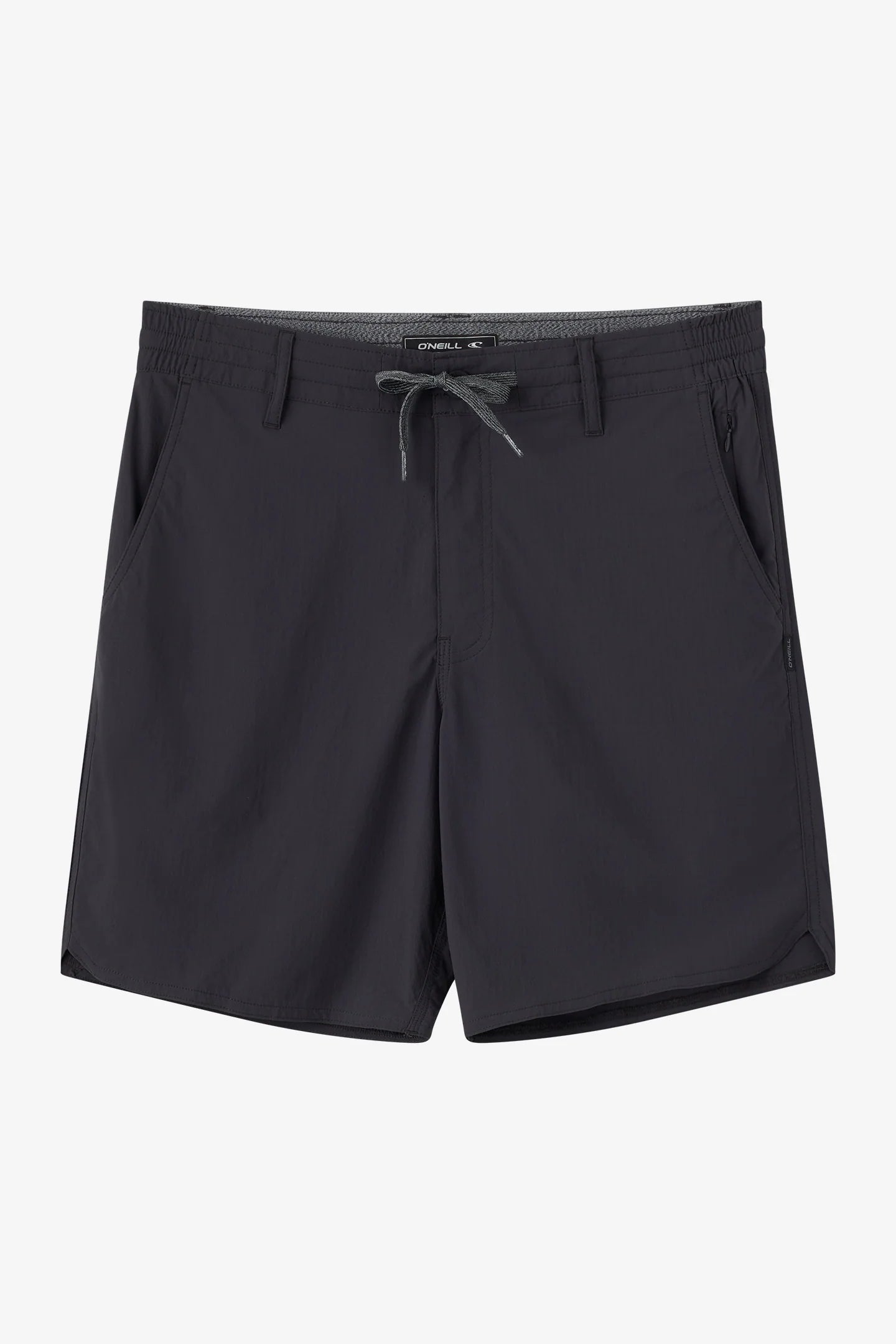 Oneill TRVLR Halfback Elastic Waist 18" Shorts - Black Mens Shorts