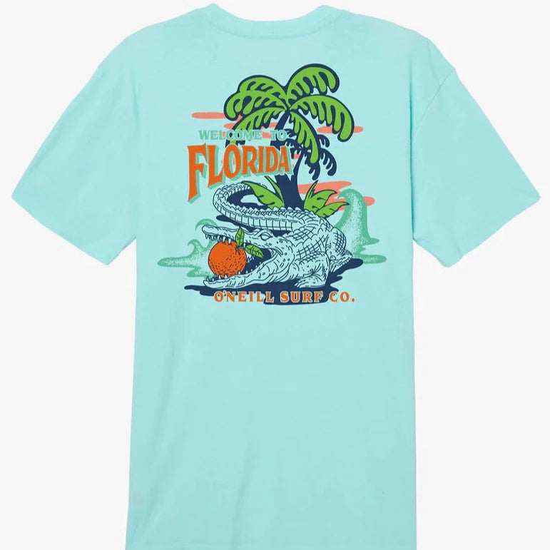 O'Neill Citrus State Florida Men's Tee - Turq Mens T Shirt